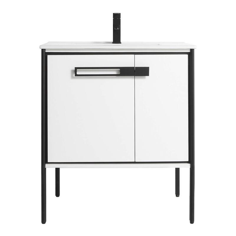 Fine Fixtures Oakville Bathroom Vanity with White Ceramic Sink