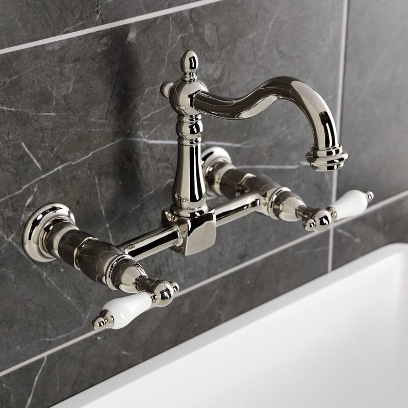 Heritage Two-Handle Wall Mount Bridge Kitchen Faucet