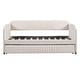 preview thumbnail 16 of 34, Upholstered Sofa Bed Frame Twin Size Daybed w/ Pull-out Twin Size Bed