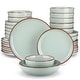 preview thumbnail 24 of 23, vancasso Exquisite Modern Design Stoneware Dinnerware Set Jade Green - 32-Piece