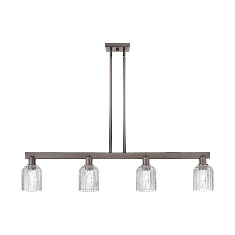 Innovations Lighting 716-4I-10-48 Bridal Veil Linear Bridal Veil 4 - Oil Rubbed Bronze / Clear