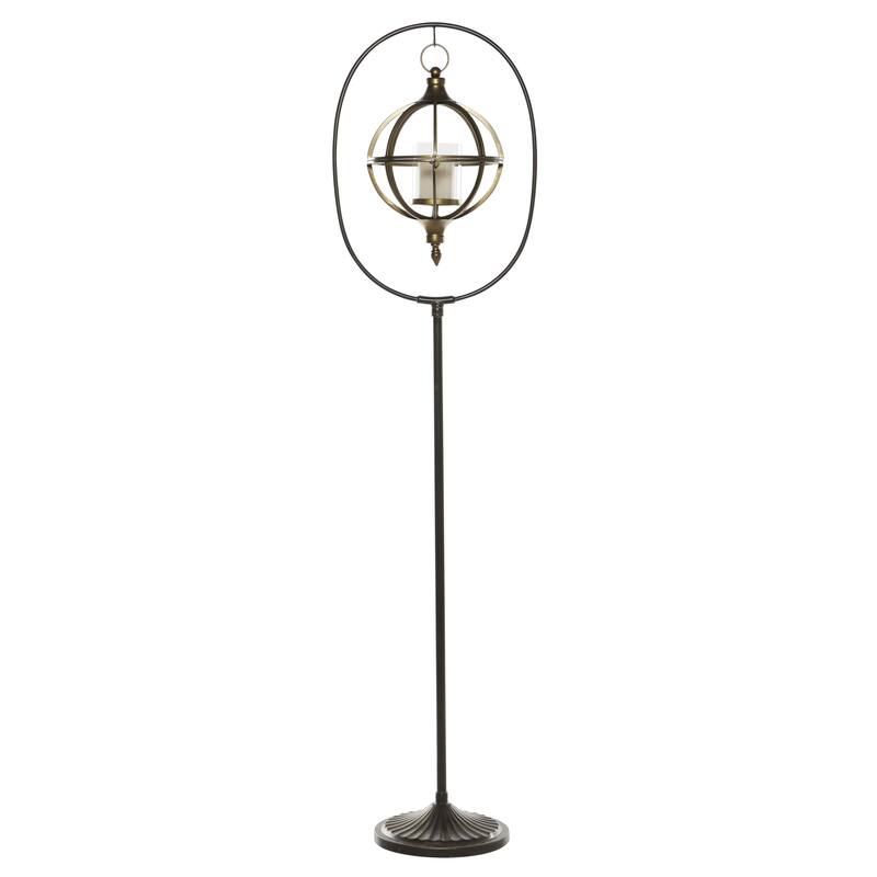 Metal Candle Lantern - Bronze - Roche River Decor - Bronze