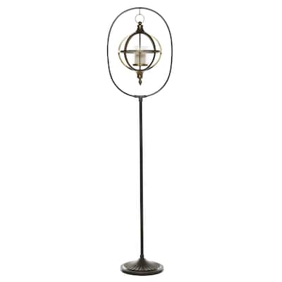 Metal Candle Lantern - Bronze - Roche River Decor