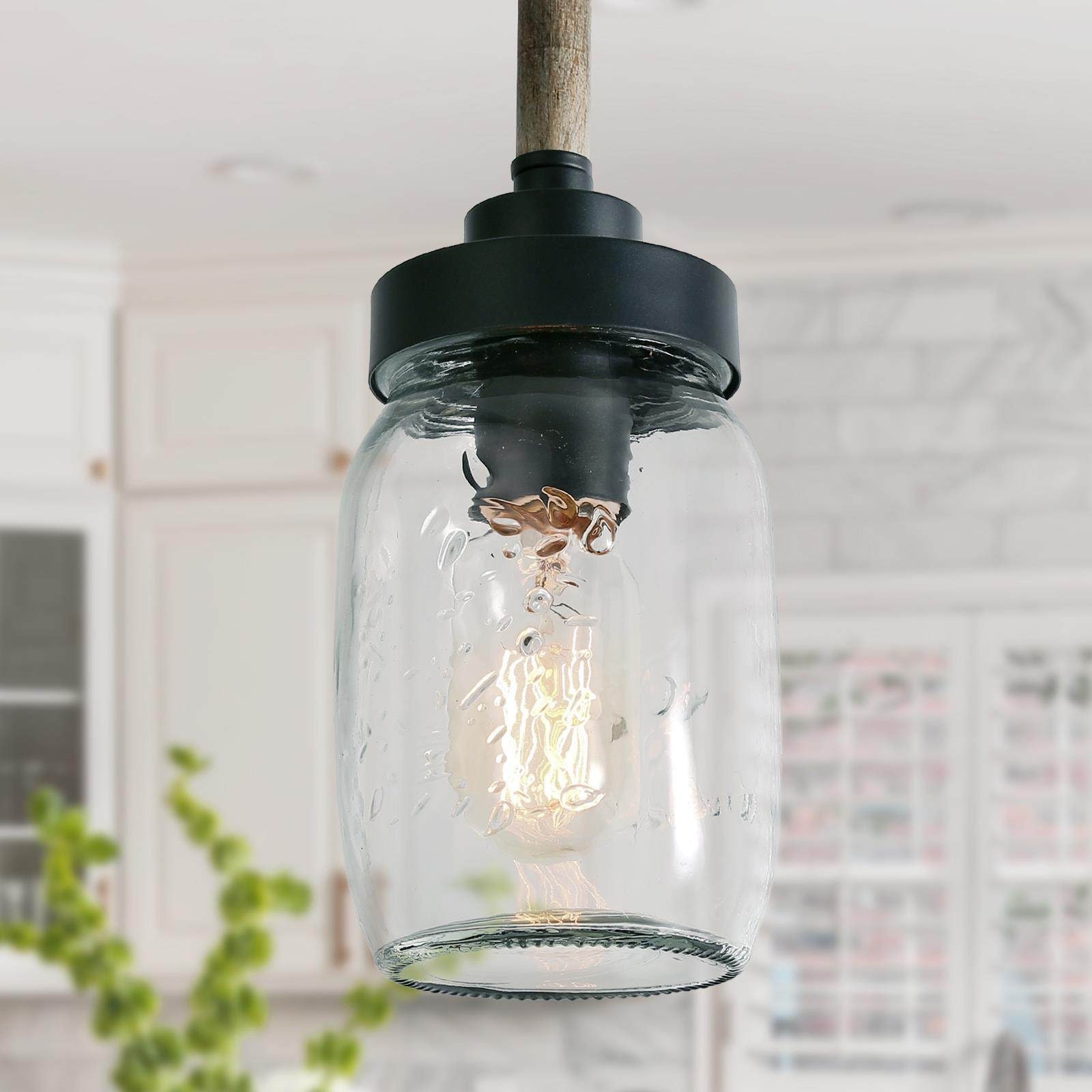 Mason jar island light sale