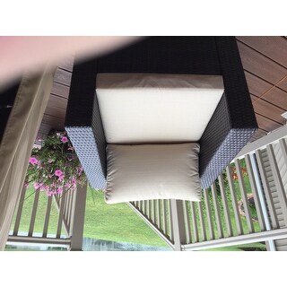 Santa Rosa Outdoor 7 Seater Wicker Sofa Chat Set by Christopher Knight Home