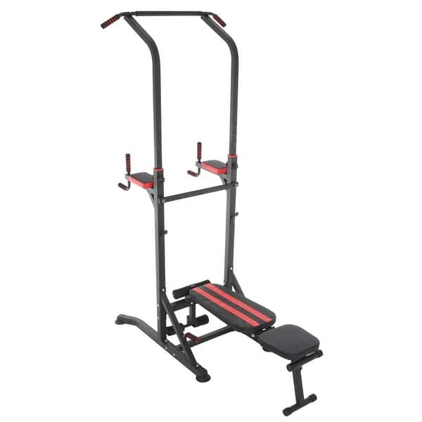 Shop Conquer Power Tower Home Gym Adjustable Multi Function Fitness Stand Fold Up Bench Dip Station Pull Up Push Up Sit Up Vk Overstock 28057693