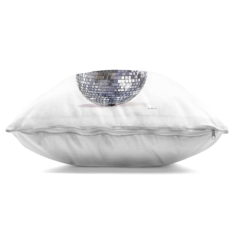 Stupell Polar Bear on Disco Ball Decorative Printed Throw Pillow Design by Amanda Greenwood