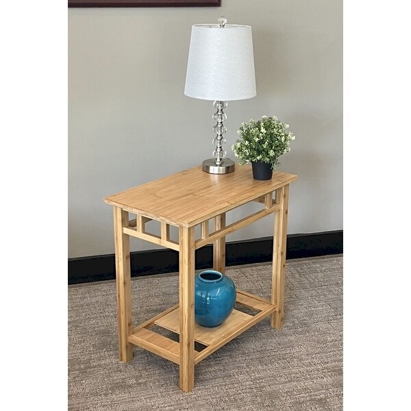 Zen Recliner Table with Lower Shelf in Natural - Bed Bath & Beyond