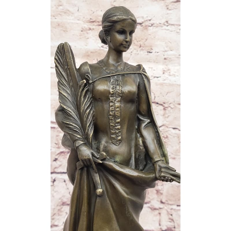 100 Percent Solid Bronze Fortuna Roman Of Fortune Statue Hot Cast Signed Artwork Decor