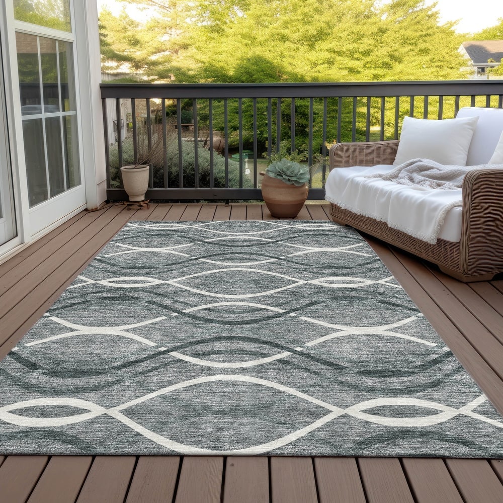 Machine Washable Indoor/ Outdoor Chantille Contempo Deco Rug