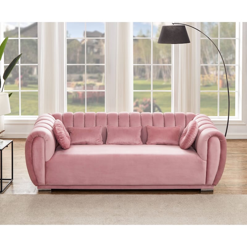Kayley Luxury Velvet sofa love seat Standard Living Room Set