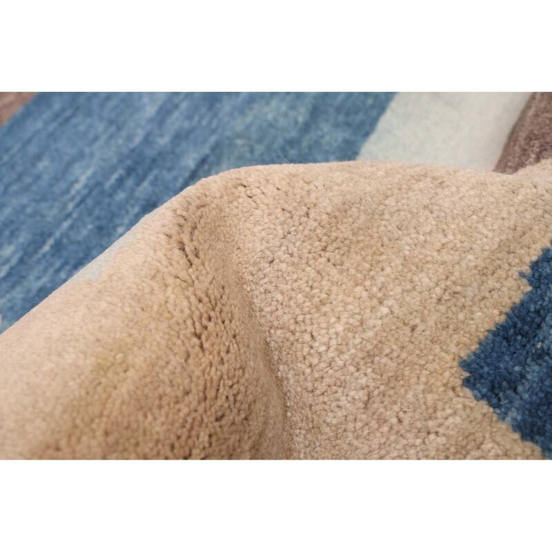 ECARPETGALLERY Hand-knotted Peshawar Ziegler Light Khaki Wool Rug - 4'10 x 6'9