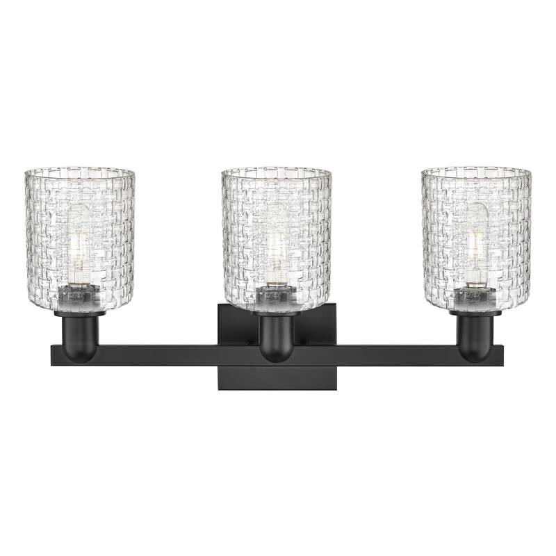 Innovations Lighting Endless Possibilities Arcadia - Cobbleskill - 3 Light 24" Basketweave Bath Vanity Light