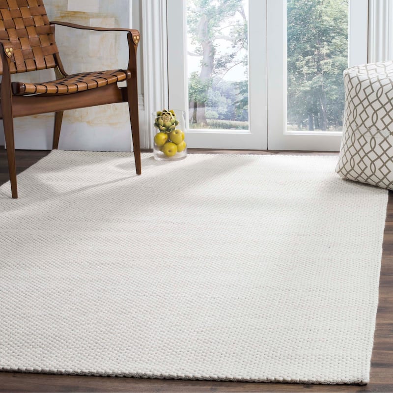 SAFAVIEH Handmade Natura Refiqe Wool Rug - 8' x 10' - Ivory - Rectangle