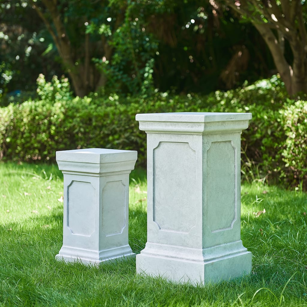 Christopher Knight Home - Hollingsworth Plant Stand with Handcrafted MGO Pedestals (Set of 2)