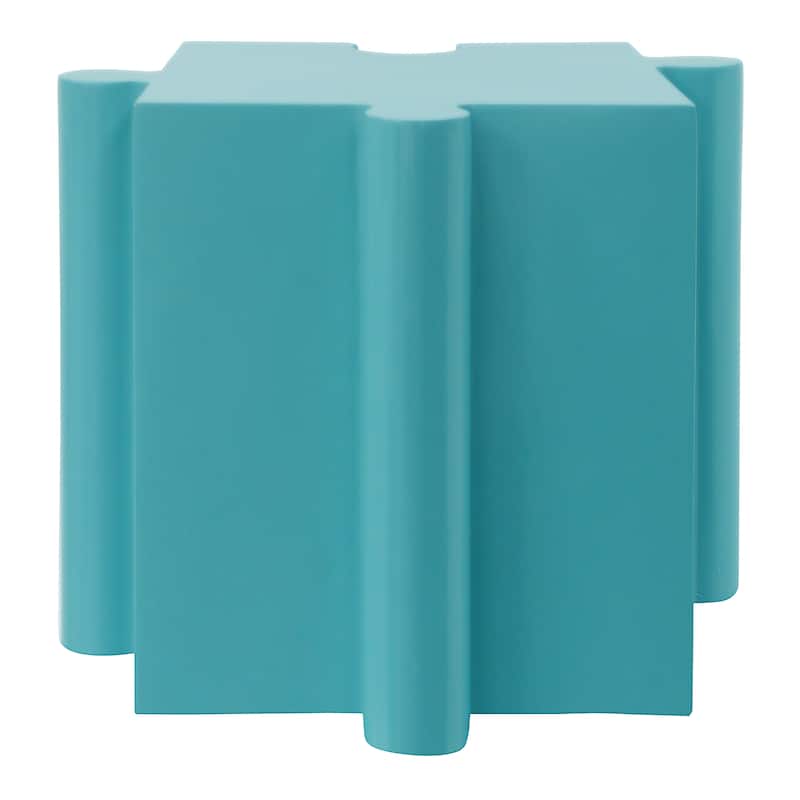 Christopher Knight Home - Sandy Puzzle Art Modern Outdoor Side Table with Modular Convex Edge Design