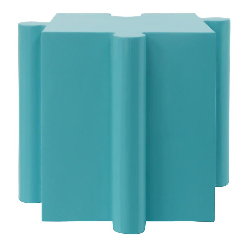 Puzzle Art Side Table, Modular Convex Edge MGO Table - Buy Singles or Combine for Custom Layouts, Indoor & Outdoor