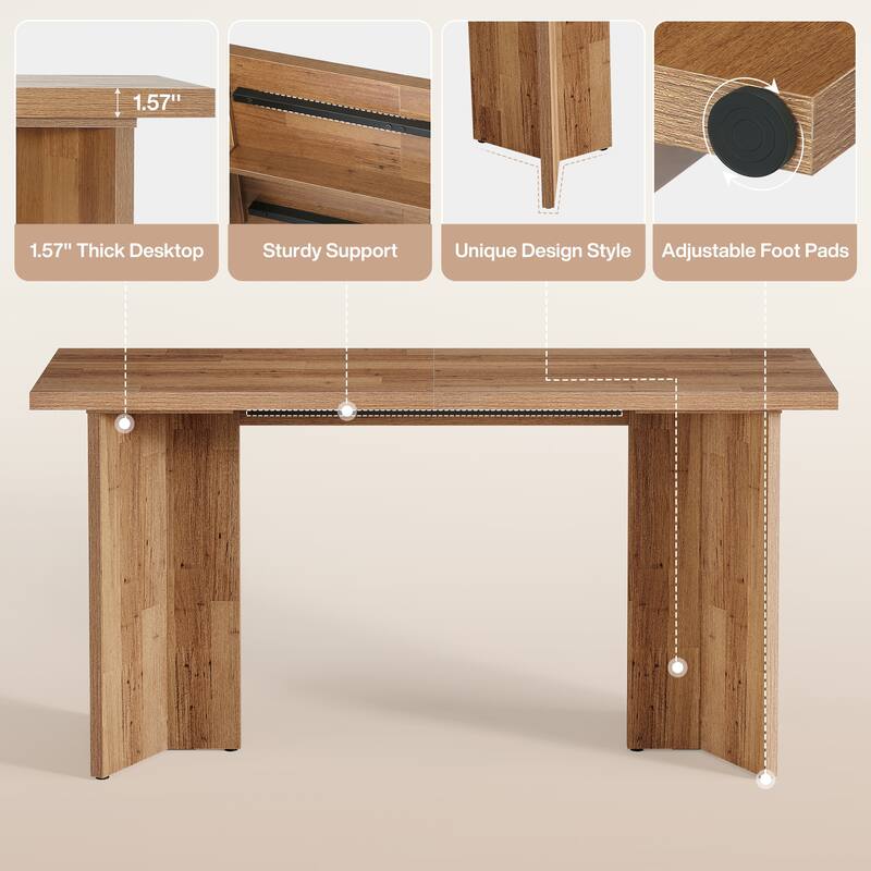 62.99-Inch Long Kitchen Bar Table for Dining Room, Living Room