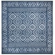 preview thumbnail 29 of 91, SAFAVIEH Tulum Yolonda Rustic Moroccan Boho Rug 10'x10'Square - Navy/Ivory