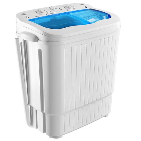 Dalxo Portable Mini Compact Twin Tub Washing Machine Washer - 24.41*27.17*13.93