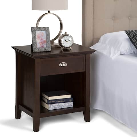 WYNDENHALL Normandy SOLID WOOD 24 inch Wide Bedside Nightstand Table