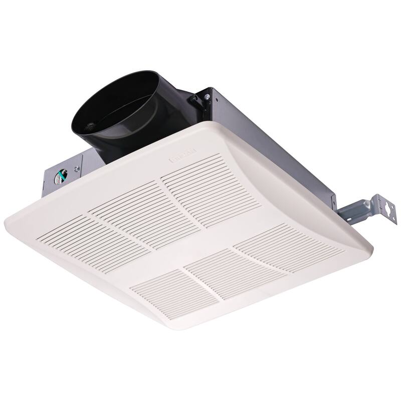 Broan LP510R Lo-Profile DC 100 CFM 1.2 Sone Ceiling Mounted Bath Fan - White