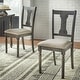 preview thumbnail 6 of 16, Barish 6-piece Burntwood Dining Set with Bench