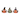 Transpac Resin Light Up Pumpkin Decor Set of 3 Halloween Home Decorations