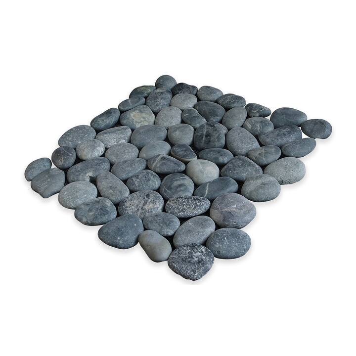 Classic Pebble 11 in. x 11 in. Mesh-Mounted Mosaic Wall and Floor Tile