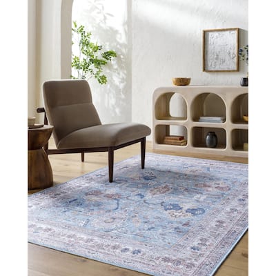 Livabliss Georgina Washable Traditional Area Rug