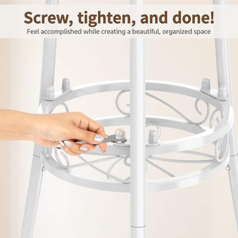 3 Tier Black Metal Plant Stand - 14"D x 14"W x 34"H