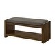 preview thumbnail 3 of 23, 40"Accent Bench with Lower Shelf Shoe Rack, Padded Seating Bench, Modern Compact Bed End Bench with Storage, Removable Cushion