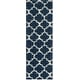 preview thumbnail 74 of 99, SAFAVIEH Montreal Shag Sadia 2-inch Thick Rug 2'3" x 9' Runner - Blue/Ivory - Runner