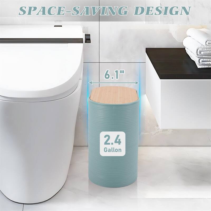 Bathroom Accessories Set with Trash Can - 1 x 1 x 1