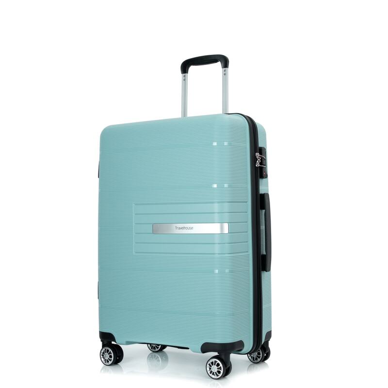 3-Piece, Hard-shell Luggage, Lightweight Luggage with TSA Lock and 2 Swivel Wheels, for Boarding Travel, Light Green