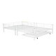 preview thumbnail 10 of 9, Elegant Full Over Full Metal Bunk Bed with Trundle