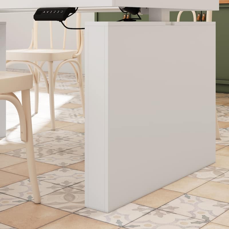 70.9" Dinging Table Versatile Electric Lift Desk Contemporary PC Desk