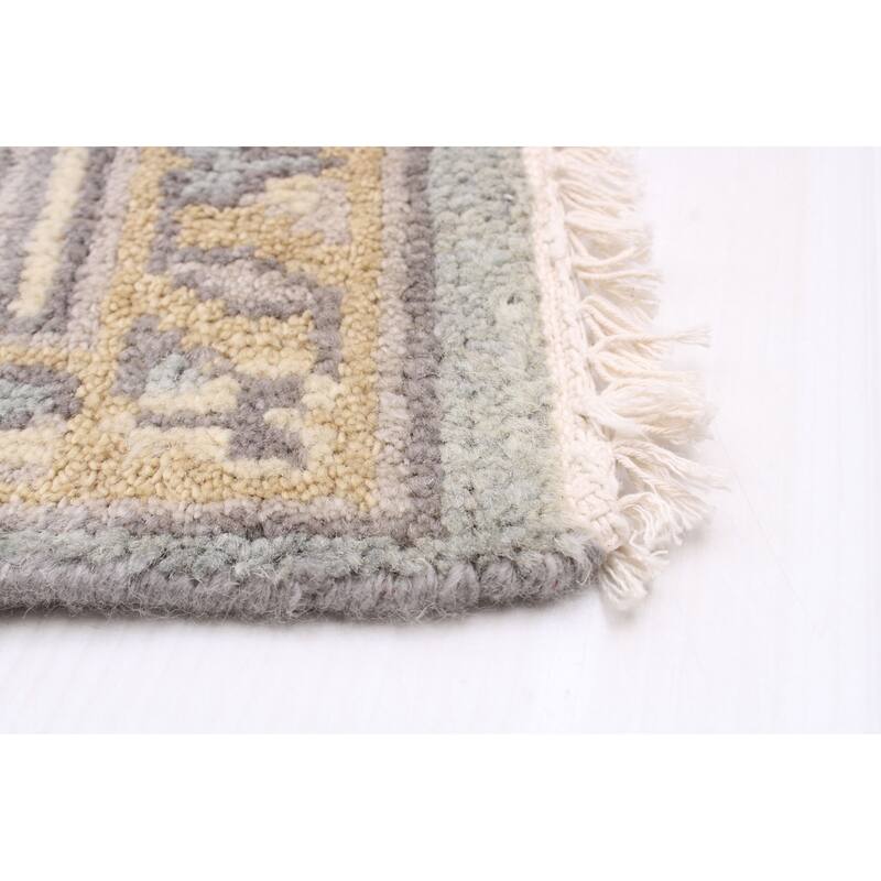 ECARPETGALLERY Hand-knotted Royal Oushak Grey Wool Rug - 8'4 x 9'11