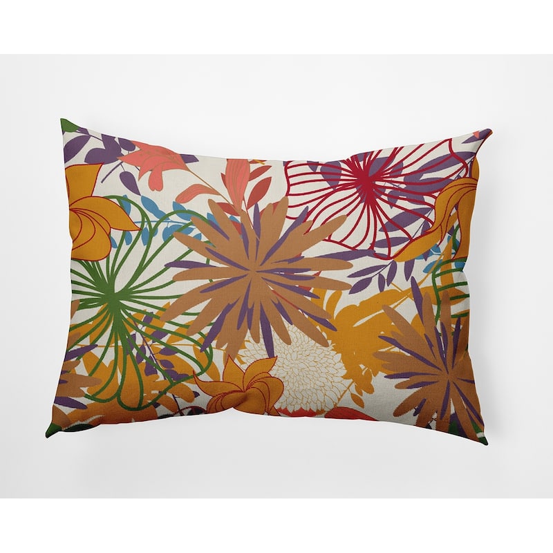 Jumble Floral Accent Pillow - Scallion - 14" x 20"