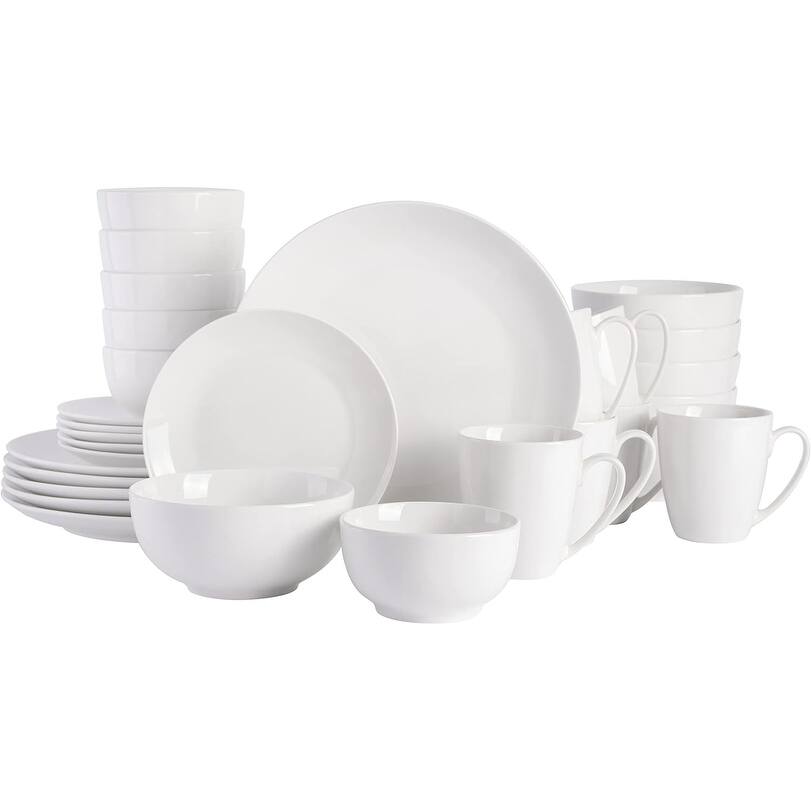 Porcelain Dinnerware Set, Service for 6 (30pcs)