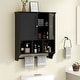 preview thumbnail 14 of 54, Futzca Bathroom Cabinet Wall Mounted, Storage Cabinet with Doors and Shelves