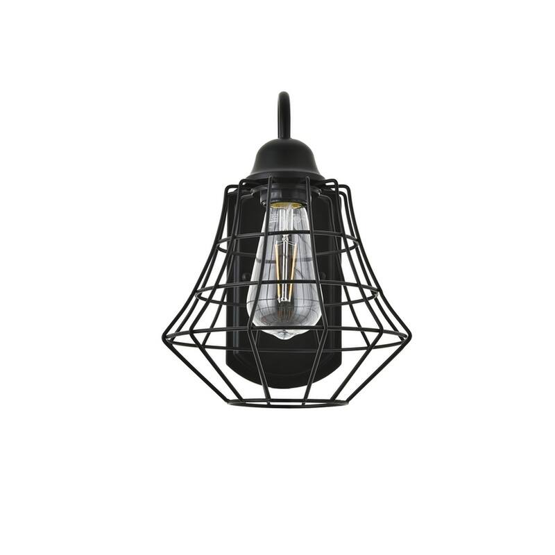 Penelope 1 light black Wall Sconce