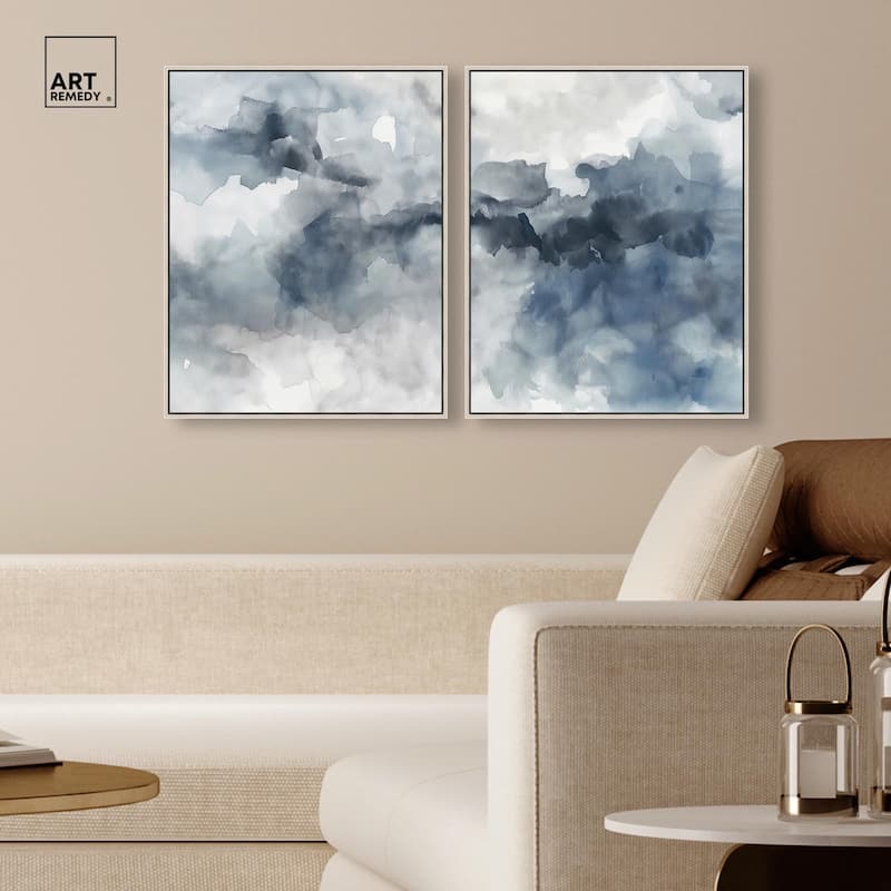 Calming Tides Canvas Set of 2 by Art Remedy