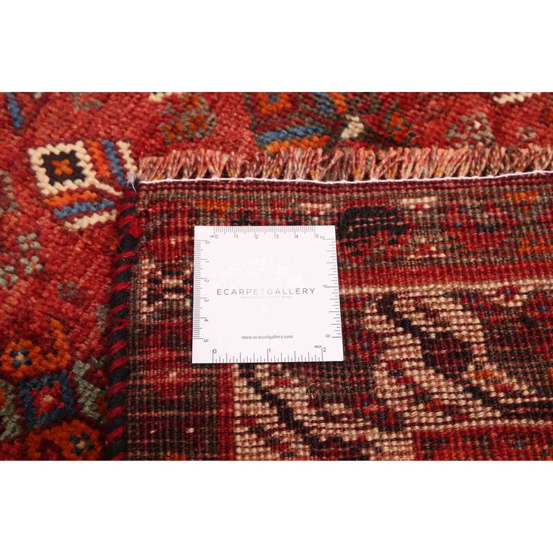 ECARPETGALLERY Hand-knotted Melis Vintage Red Wool Rug - 5'4 x 8'2