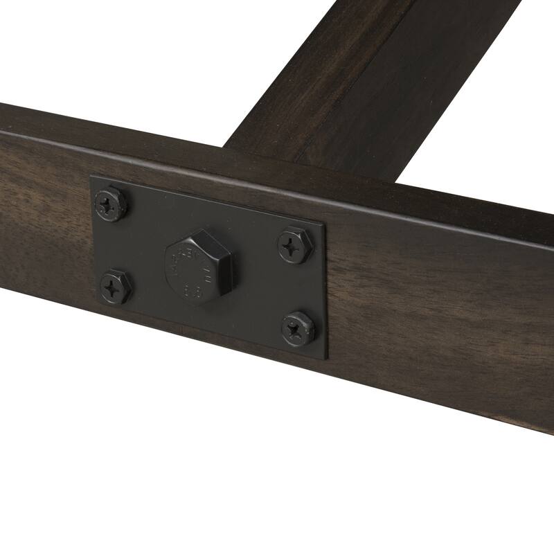 Double Bridge Dark Chestnut Opt 5 Piece Gathering Table Set