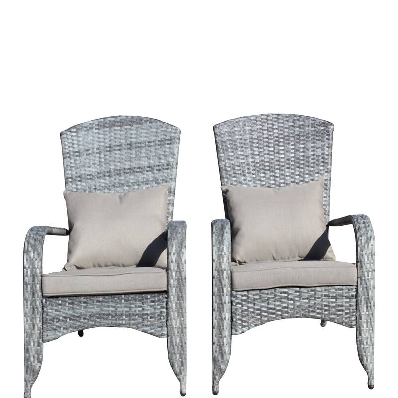 Vintage 2 Piece Outdoor Gardens Lounge Chair for Lawn, Balconies & Poolside