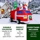 preview thumbnail 5 of 9, Fraser Hill Farm 7-Ft. Pre-Lit Inflatable Santa in Fire Truck
