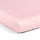 preview thumbnail 1 of 3, Lush Decor Boho Metallic Hearts Solid Textured Linen Soft & Plush Fitted Crib Sheet - 52"x 28" Pink