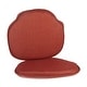 preview thumbnail 88 of 93, Klear Vu Gripper Omega Windsor Dining Chair Cushion Set Set of 2 - Flame