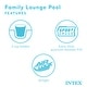 preview thumbnail 3 of 6, Intex Swim Center Round Inflatable Outdoor Swimming Lounge Pool with Pool Cover